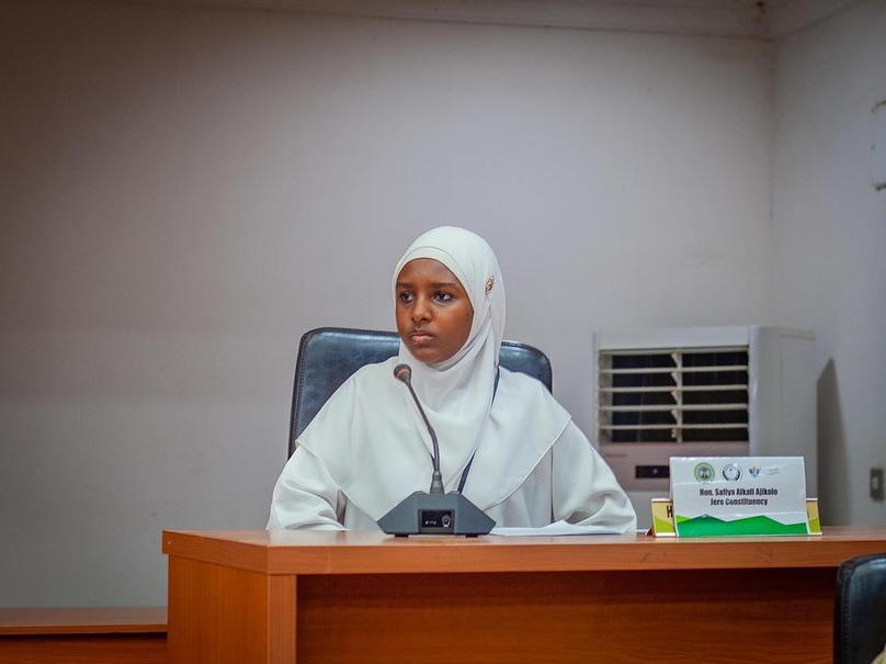 Honourable safiya Alkali Aji Kolo plenary session at the Borno State House of Assembly. Photo Credit: Safiya's Instagram page