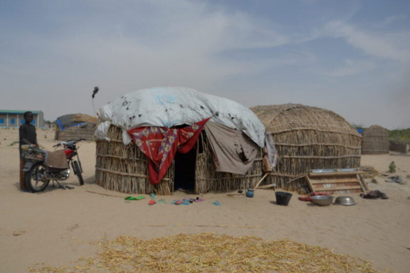 Logement des déplacés du Lac-Tchad vue de face