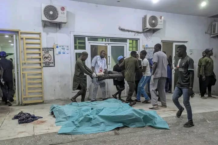 Corps des victimes de l'attentat de Maiduguri à l'hôpital spécialisé de Maiduguri
